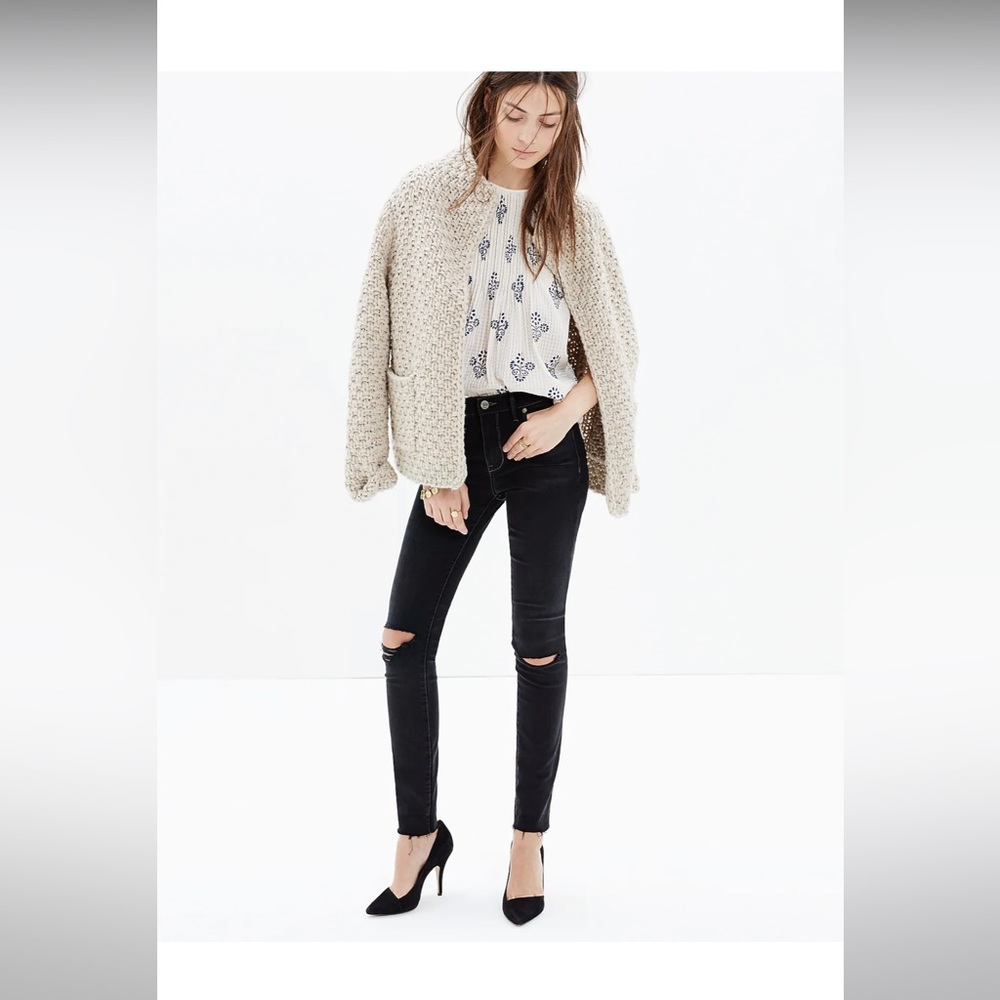 Black Madewell 9' high rise skinny jeans